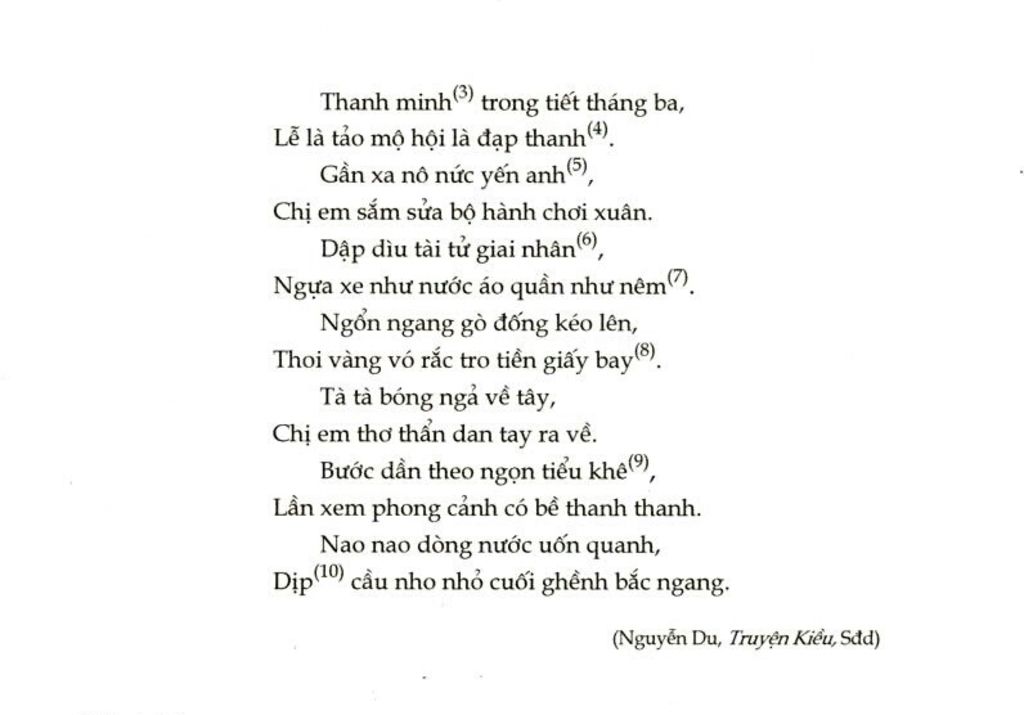 Cho Cau Thơ Trong đoạn Trich Cảnh Ngay Xuan Truyện Kiều Nguyễn Du Thanh Minh Trong Tiết Thang Ba A Chep Chinh Xac 7 Cau Thơ Tiếp Theo B đoạn Trich Sử