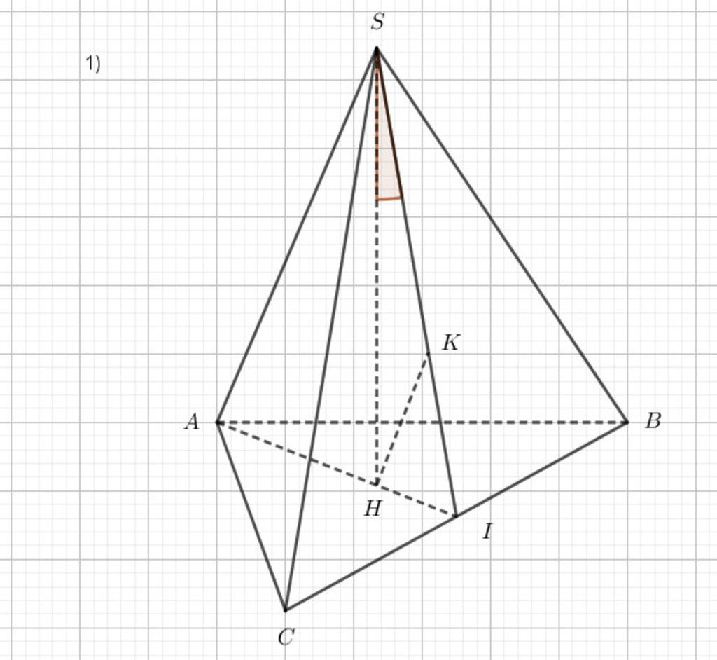 Chứng minh rằng chân đường cao trong chóp tam giác đều là trung tuyến của tam giác đều đáy?