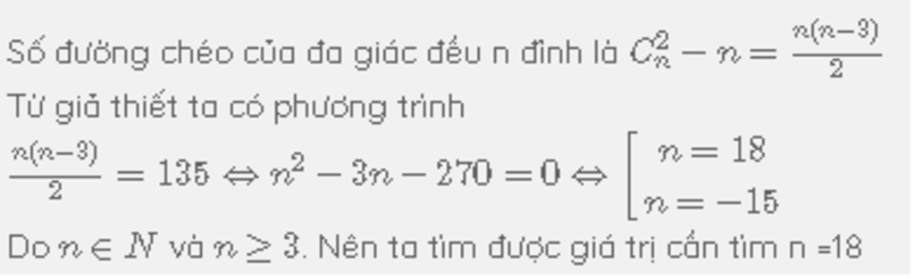 Số đường chéo của đa giác đều - Tính toán và ứng dụng thực tế