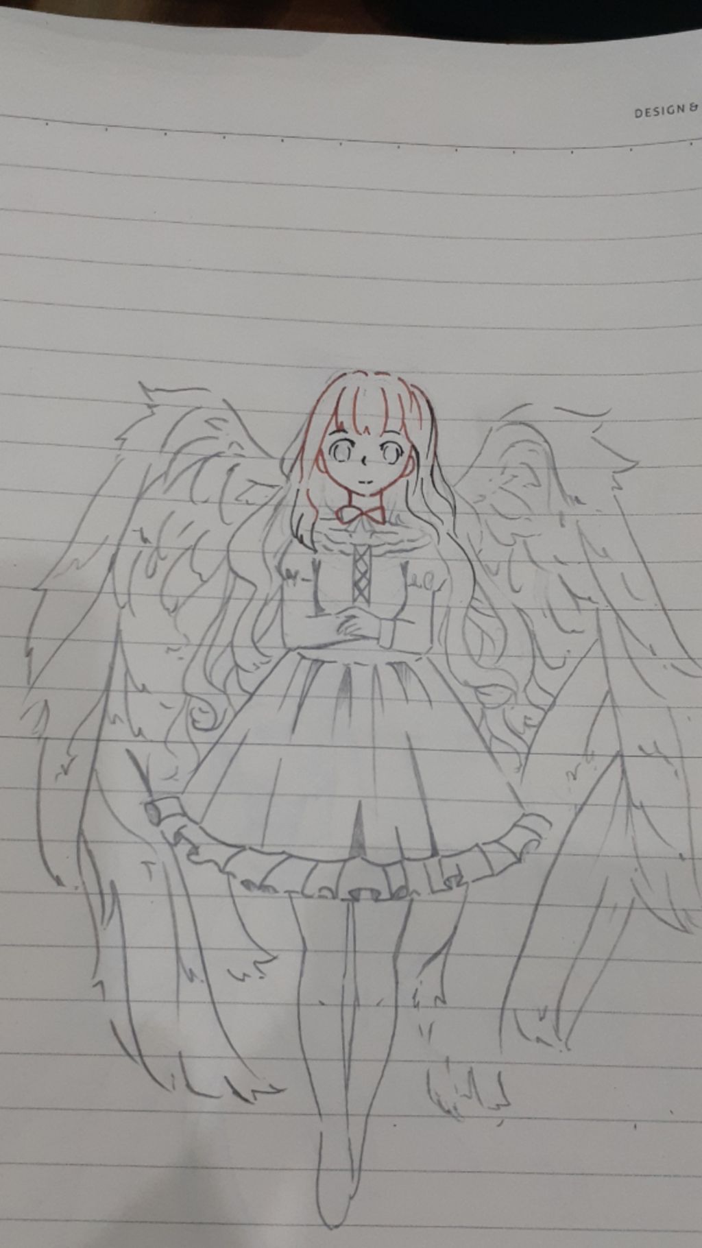 Các bạn vẽ thiên thần và ác quỷ nữ theo anime nhé Chép mạng cũng được  Olm