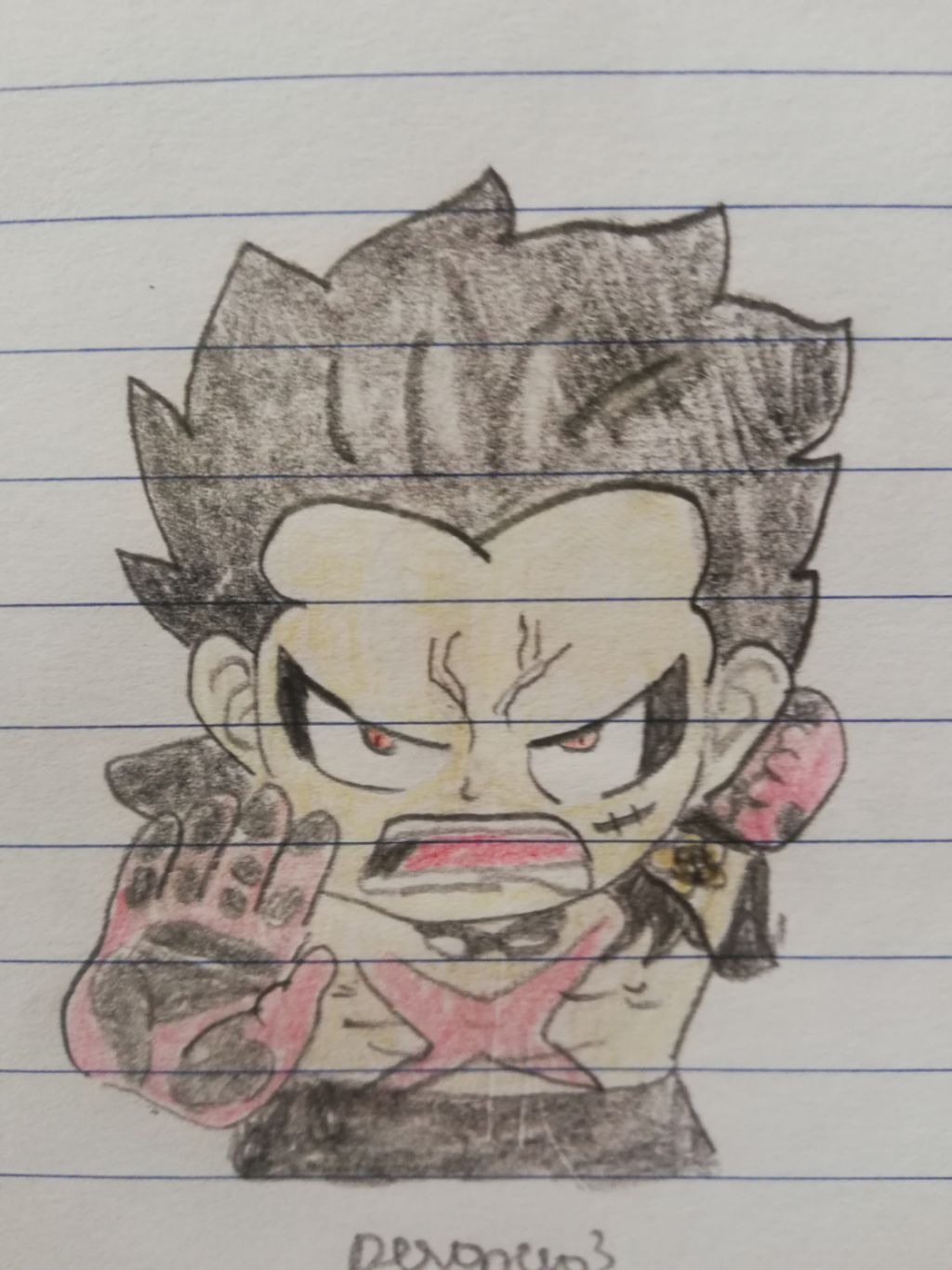 vẽ luffy gear 4 nha các bn vui lòng vẽ đúng chủ đề:) câu hỏi ...