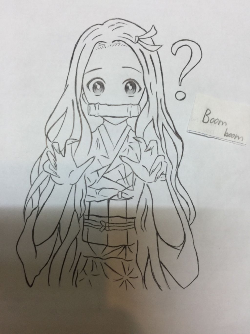 How To Draw Nezuko Easy  Drawing Simple Anime 604  Cong Dan Art  YouTube