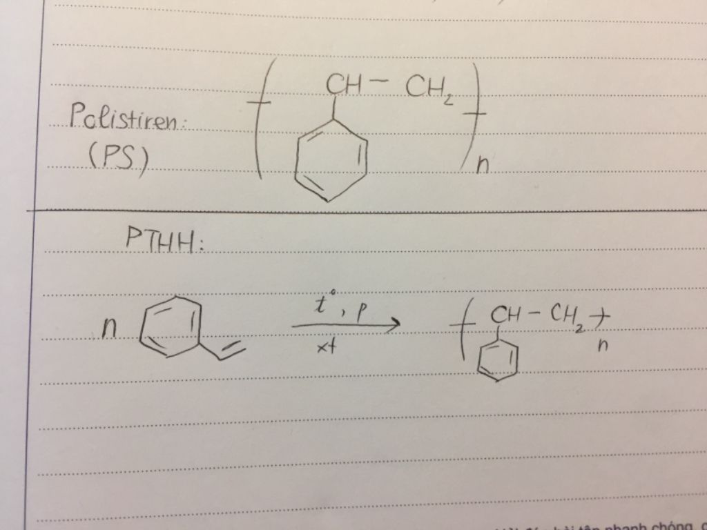Tìm hiểu về polistiren là sản phẩm của phản ứng trùng hợp
