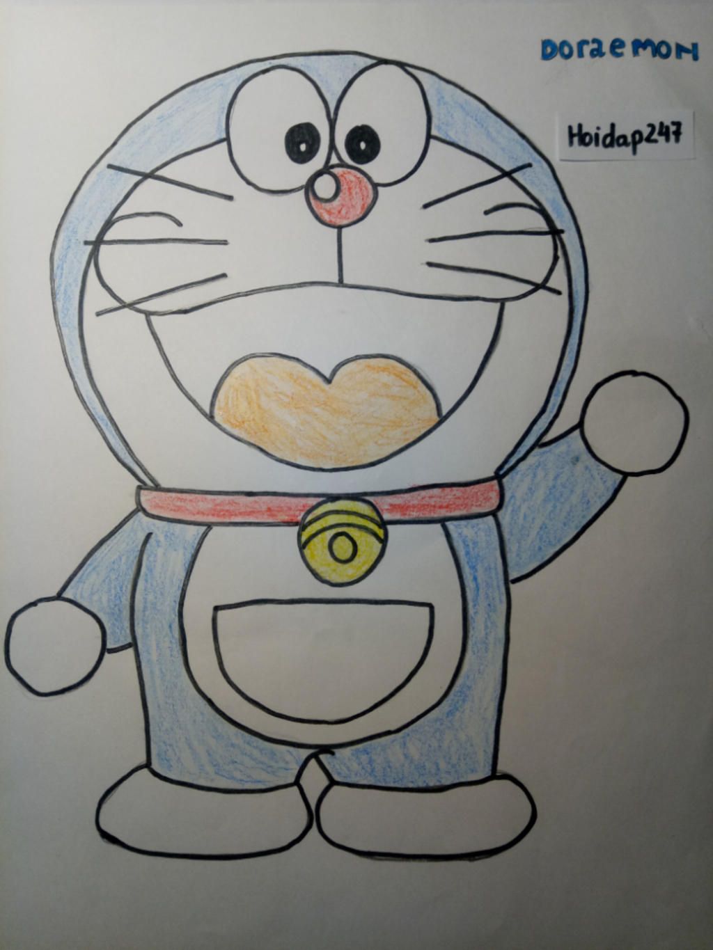 Hình Vẽ Doraemon Cách Vẽ Doremon Cute Đơn Giản  TH Điện Biên Đông