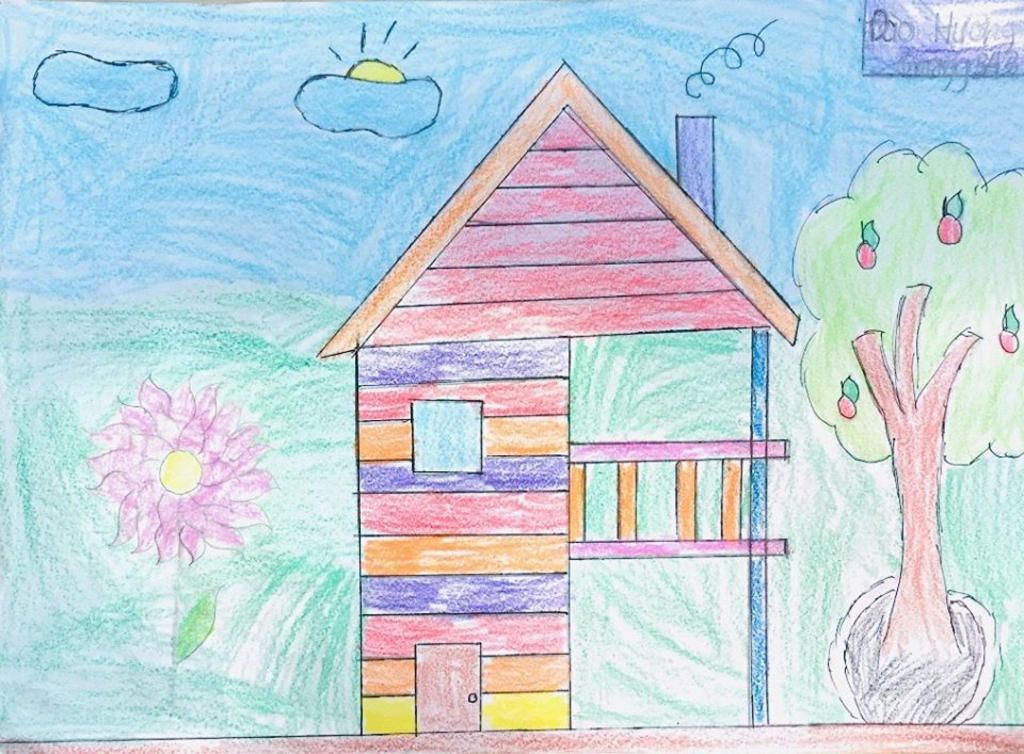 Vẽ tranh, ngôi nhà tương lai, lớp 6: Bạn có đang mơ ước về một ngôi nhà tương lai với công nghệ tiên tiến và xanh sạch hơn không? Bức tranh về ngôi nhà tương lai này sẽ giúp bạn hoàn thiện ý tưởng của mình. Hãy đến và xem thử bức tranh tuyệt đẹp này vẽ bởi các em học sinh lớp 6.