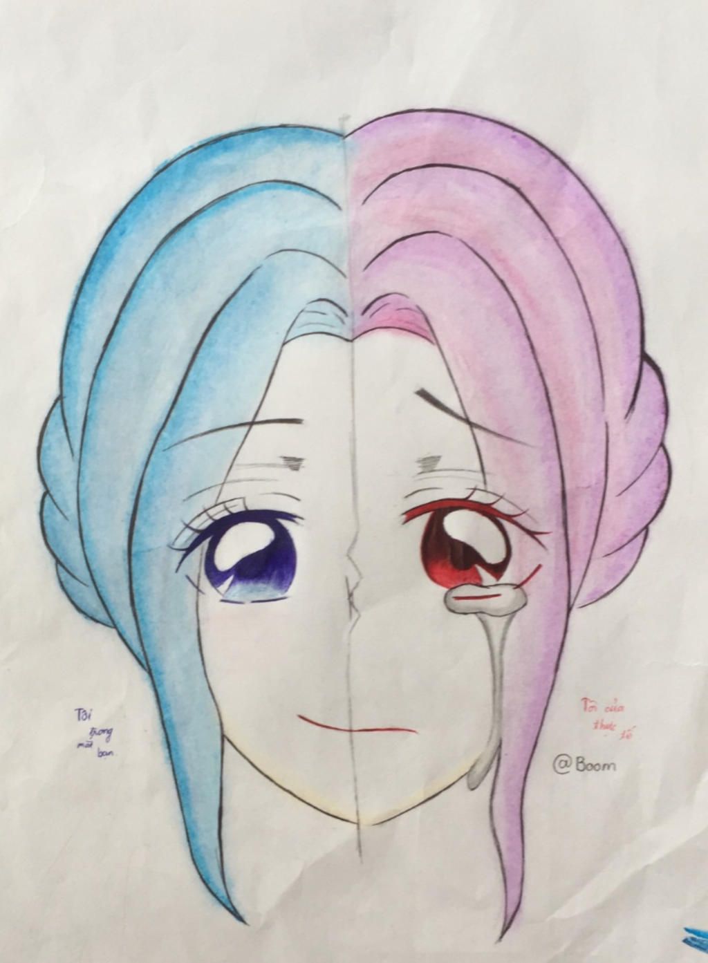 Dùng chì là một trong các kỹ thuật được sử dụng để vẽ mắt khóc trong anime. Hãy dừng chân và xem chi tiết bức tranh chì anime mắt khóc bằng cách nhấn vào ảnh liên quan nhé.
