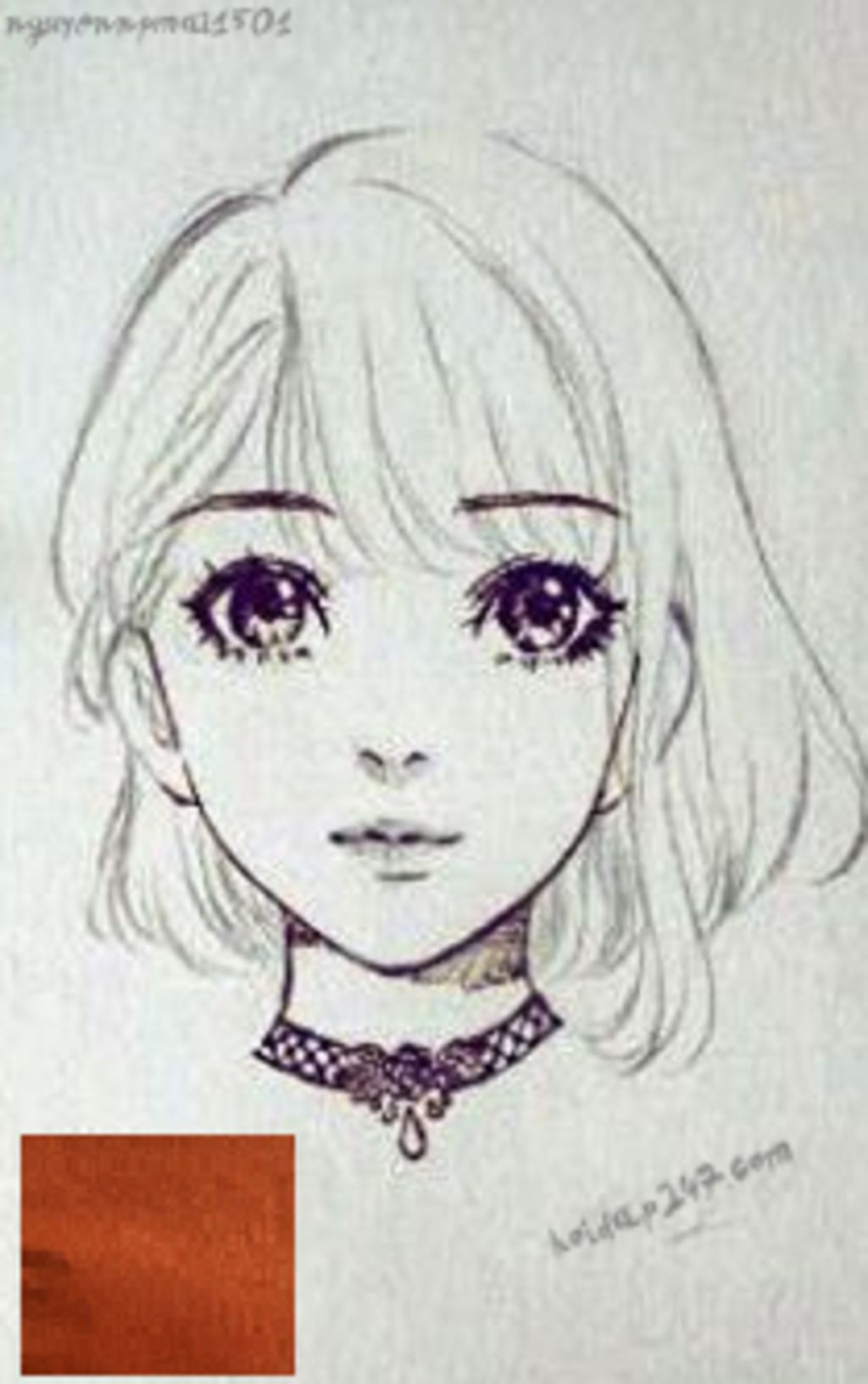 Vẽ Anime Nữ Tóc Ngắn Cute + Xinh ( Tranh Mới ) Ko Tô Màu Câu Hỏi 771104 -  Hoidap247.Com
