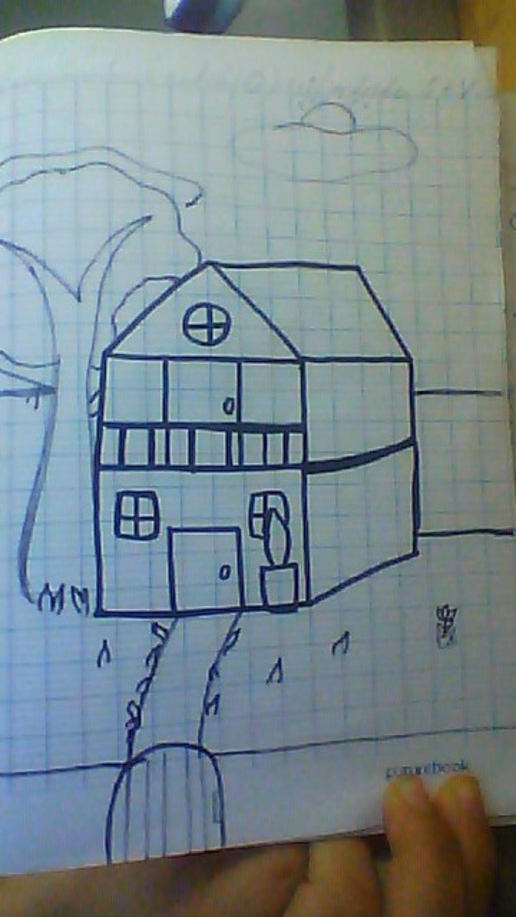 tranh vẽ ngôi nhà mơ ước