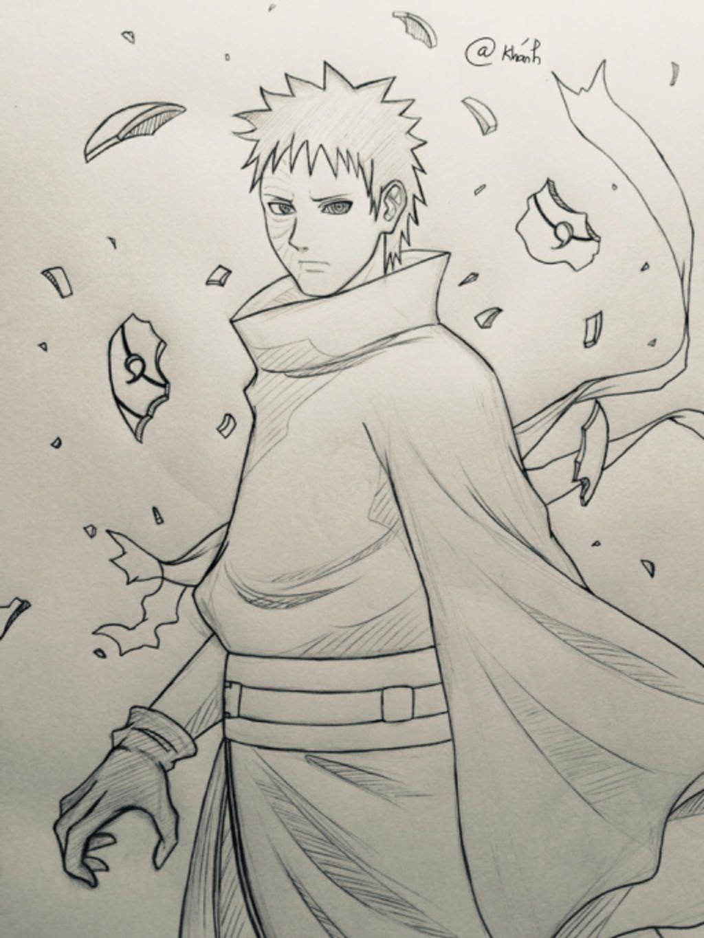 Cách Vẽ Obito Uchiha  Naruto  Vẽ Anime 408  Cong Dan Art  YouTube