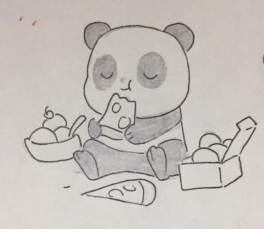 Vẽ Gấu Trúc Ôm Đồ Ăn Cute Câu Hỏi 846934 - Hoidap247.Com