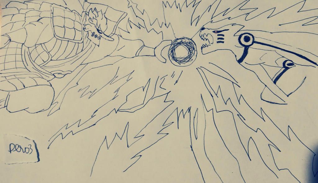 Hướng dẫn vẽ Fantasy Naruto khi đã triệu hồi được cửu vĩ có Pokiman nào vẽ  được như vậy không nhỉ    Share về tường để dành vẽ từ từ