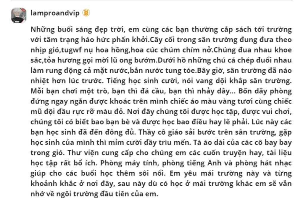 Viết Đoạn Văn Tả Quang Cảnh Buổi Sáng Trường Em (Ko Chép Mạng) Câu Hỏi  956653 - Hoidap247.Com