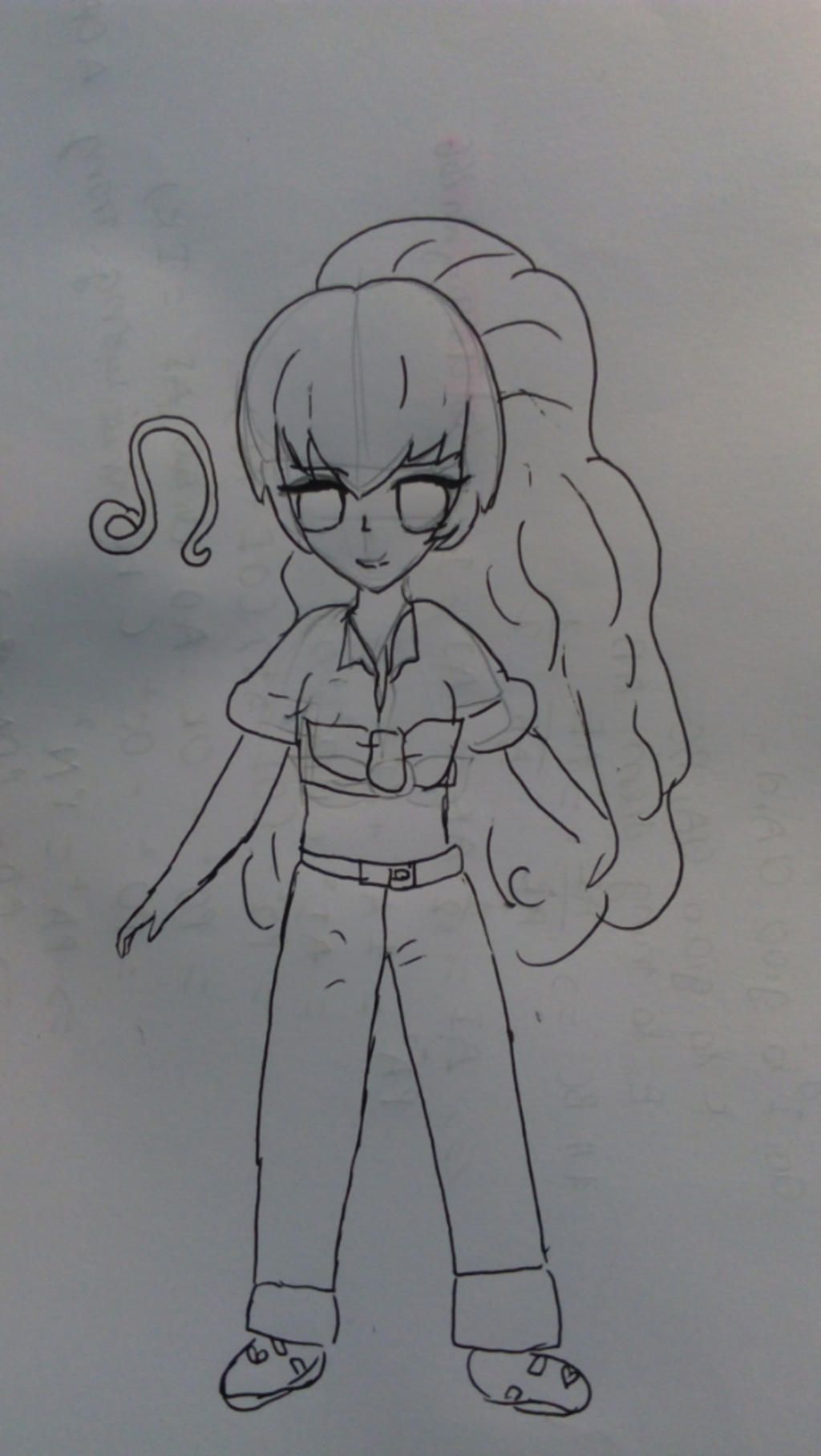 Vẽ Sư Tử nữ (hình dưới) ở trong truyện lớp học Mật Ngữ sang phiên bản Anime  nhem Không tô màu, không line, chỉ vẽ bằng bút chì Có chữ kí Ai