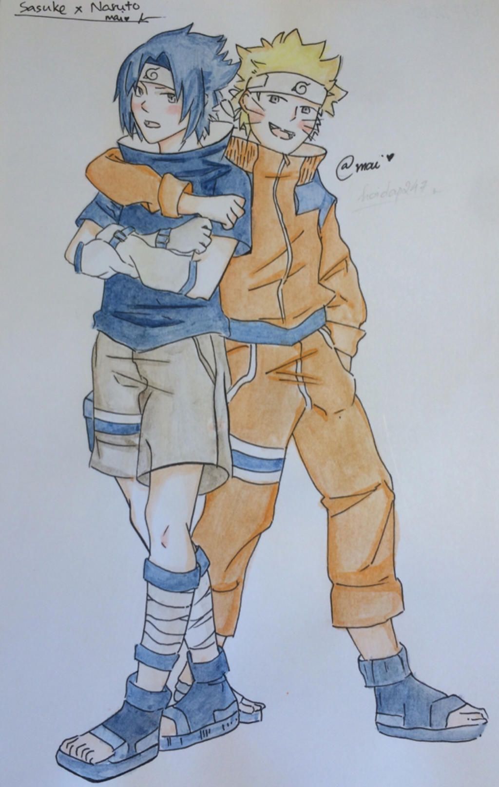 Vẽ cho mình Sasuke và Naruto, tranh vẽ tay ,có màu thì càng tốt Mong bạn  ctl cuber (fan nả) vào câu hỏi 900233 - hoidap247.com