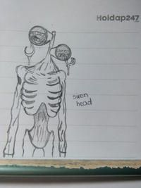 Siren Head How To Draw Easy Vẽ Quỷ Đầu Loa Xấu Thành Đẹp  YouTube