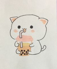 Hơn 500 hình cute mèo uống trà sữa đẹp lung linh