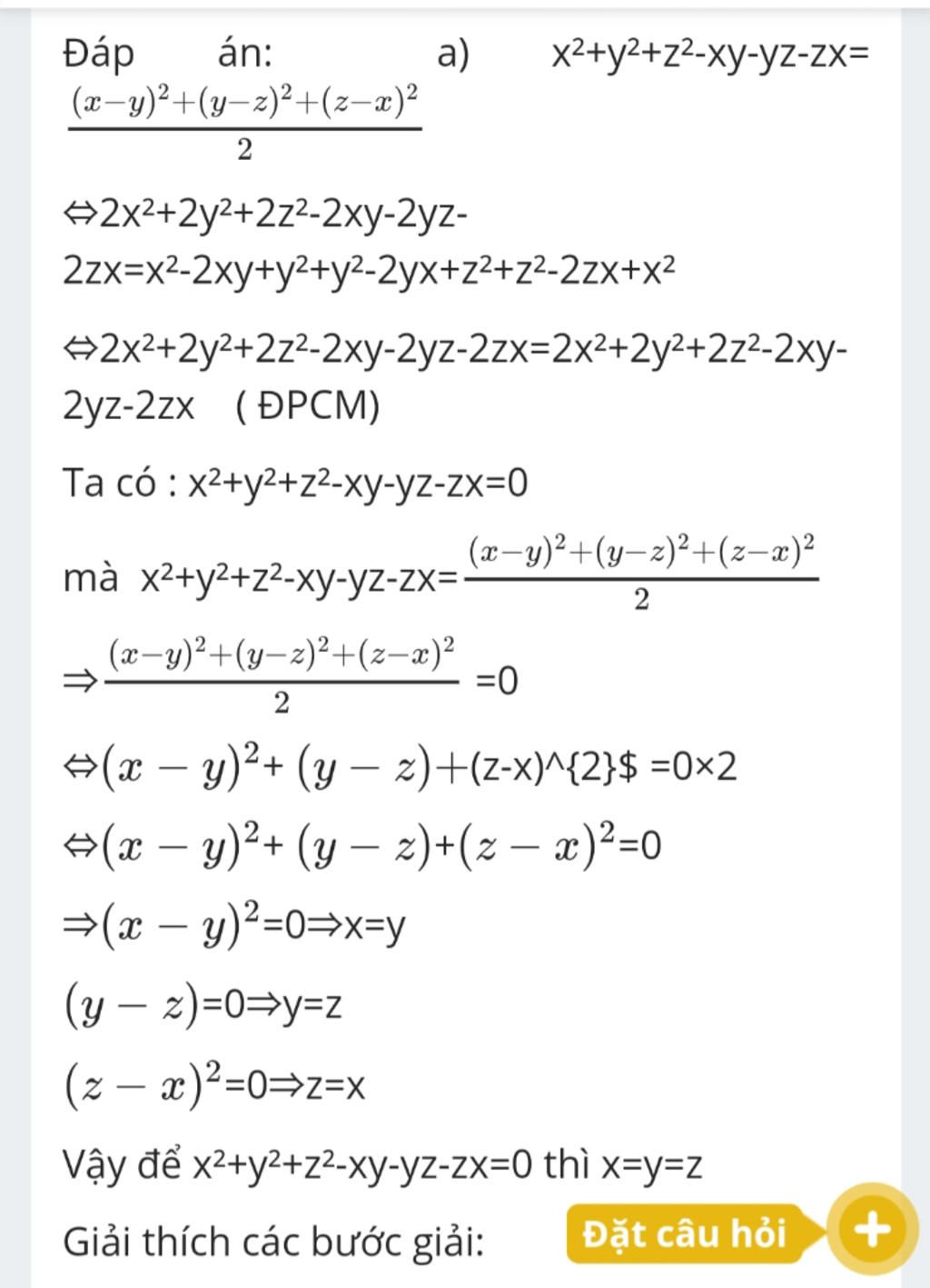 Cmr X 2 Y 2 Z 2 Xy Yz Zx X Y 2 Y Z 2 Z X 2 2 Va Khi Nao X 2 Y 2 Z 2 Xy Yz Zx 0 Lam Nhanh Mik Vote 5 Sao Mik Cần Gấp đ Nha