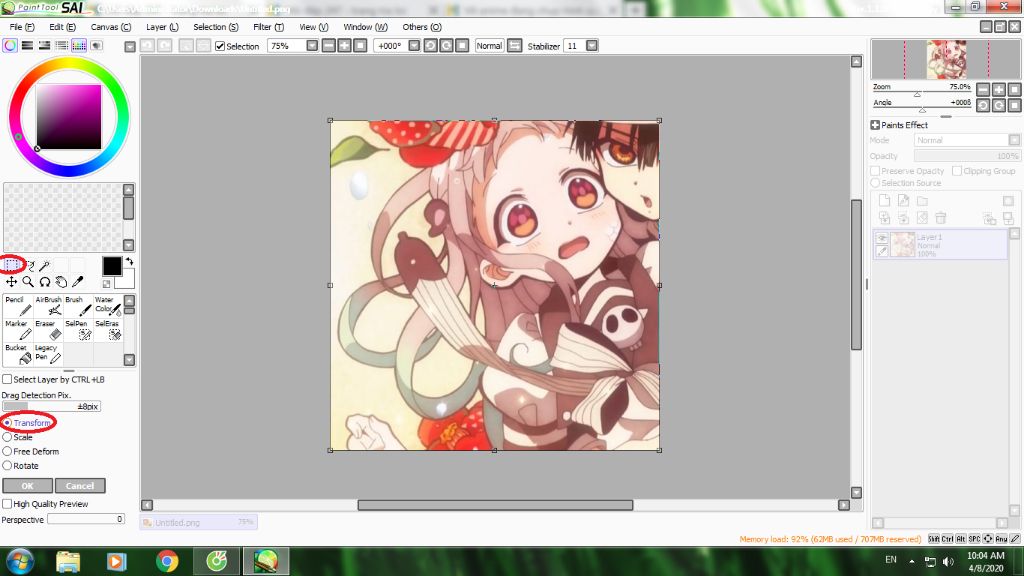 Hướng dẫn vẽ anime  Tô màu mắt anime bằng Paint Tool Sai  YouTube