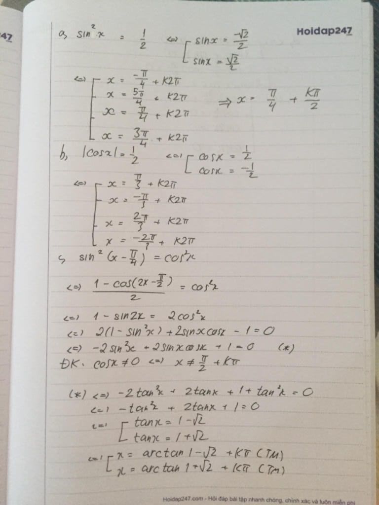 Có những lưu ý gì khi sử dụng công thức hạ bậc cos2x để giải bài toán?