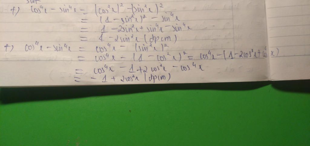 Công thức nào được sử dụng để giải phương trình liên quan đến sin 4x cos 4x? 
