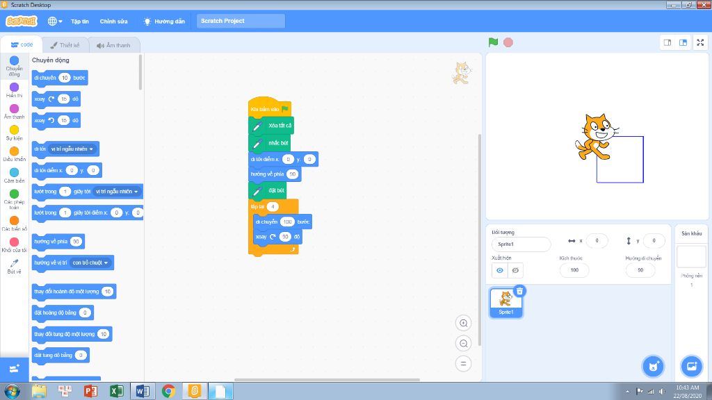 Scratch 3.0, Hình vuông, code: Với Scratch 3.0, bạn có thể tạo ra những hình vuông và những đoạn code độc đáo, phù hợp với sự sáng tạo của mình. Nhấn vào hình ảnh liên quan để tìm hiểu thêm về Scratch 3.0 và cách tạo ra những hình vuông đẹp mắt.