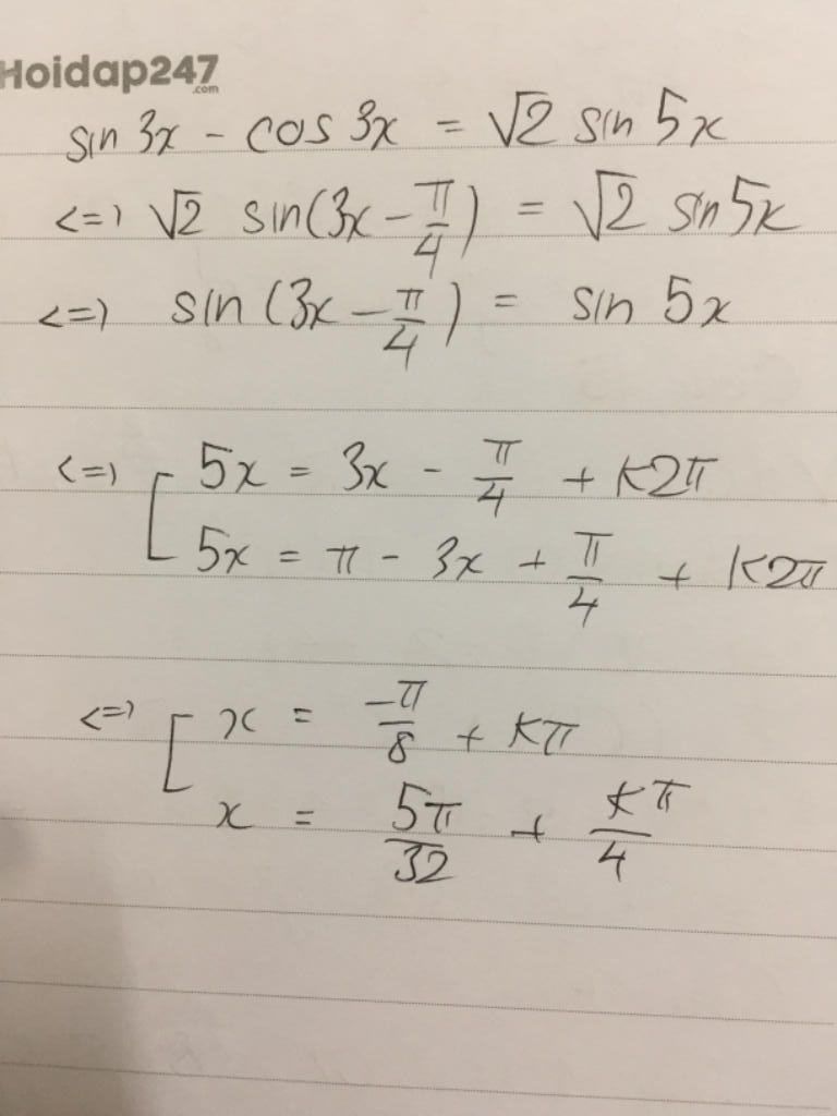 Sử dụng phương trình y\' = 0, làm thế nào để giải phương trình y = sin 3x - cos 3x - 3x + 2009?
