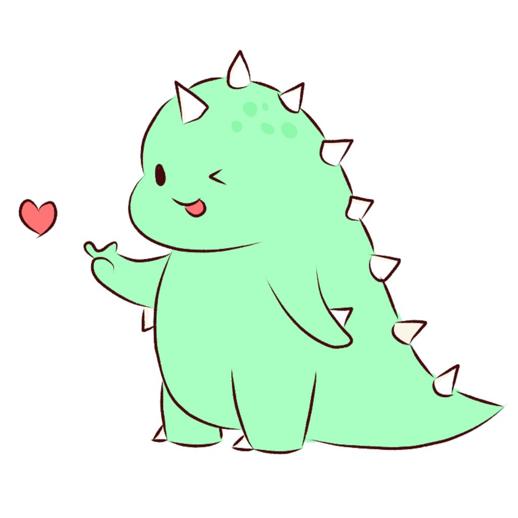 Cách vẽ khủng long dễ thương cực dễ cách vẽ icon siêu cute  YouTube