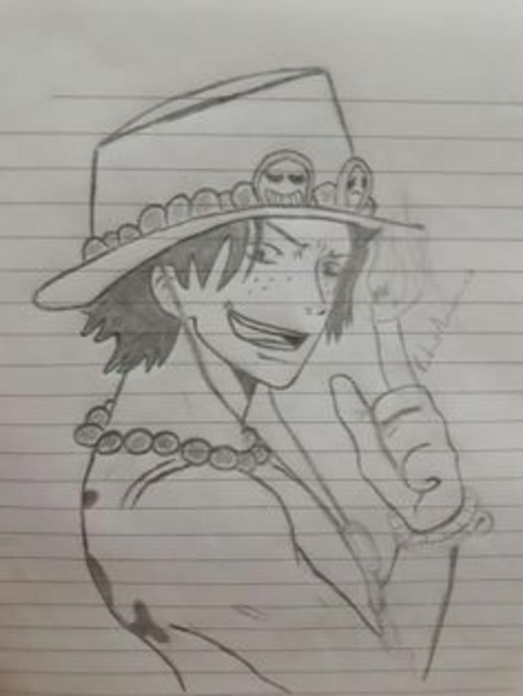Vẽ Ace Hỏa Quyền trong One Piece  Drawing PORTGAS D ACE from One Piece   YouTube