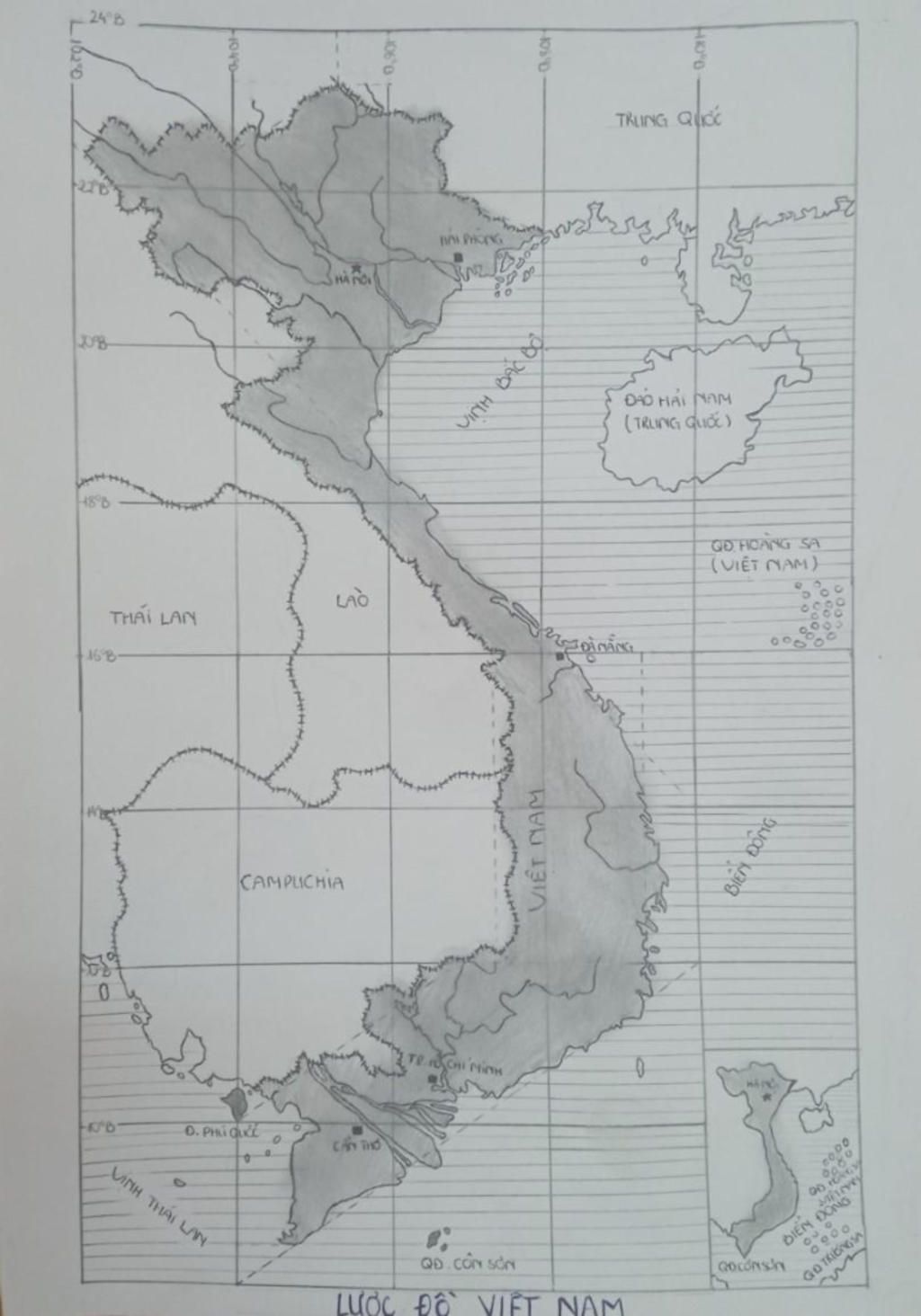 Hướng Dẫn Cách Vẽ Bản đồ Việt Nam Trên Giấy A4 đơn Giản Nhất  Địa Lý 12   Lessonopoly