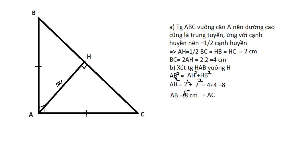 Rất Hay Định nghĩa tính chất tam giác vuông cân và bài tập có lời giải từ  A  Z