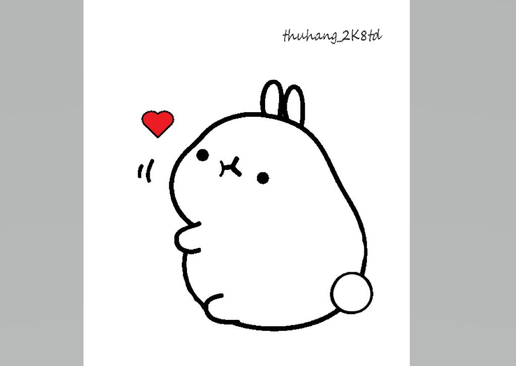 Hướng dẫn vẽ thỏ Molang siêu dễ thương  How to draw cute Molang rabbit  step to step  LalaLuna  YouTube