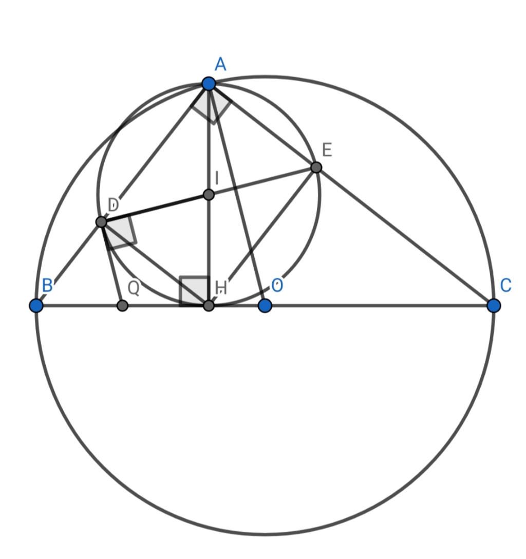 Cho Tam Giác Abc Nội Tiếp đường Tròn Tâm O đường Kính Bc đường Cao Ah 1871