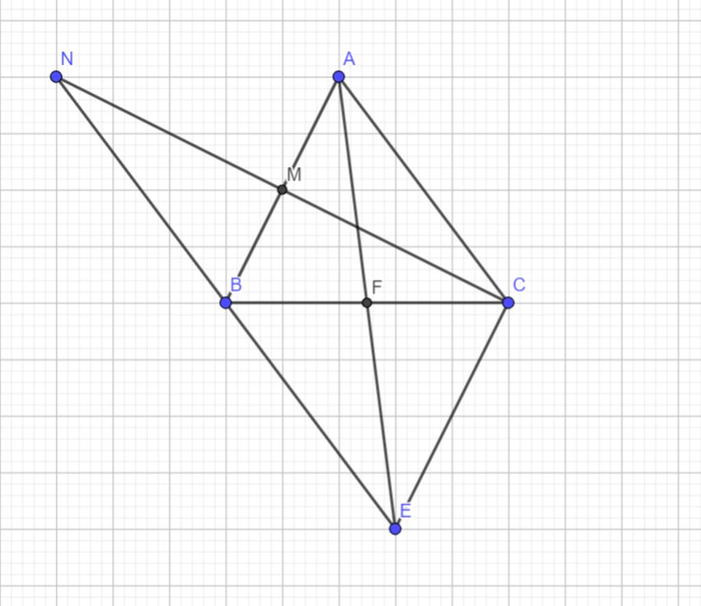 Chứng minh rằng đường thẳng MN song song với cạnh BC trong tam giác ABC với M và N lần lượt là trung điểm của cạnh AB và AC.
