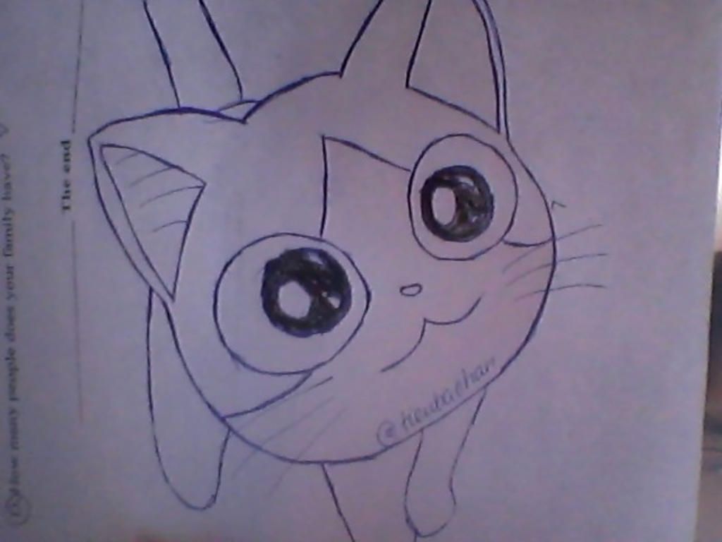 Vẽ cho mình một chú mèo thật là cute nha ( mắt long lanh nha ) câu ...
