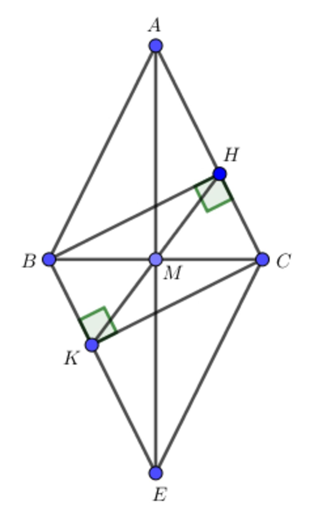Hướng dẫn cho tam giác ABC có ba góc nhọn về các tính chất và công thức cần biết