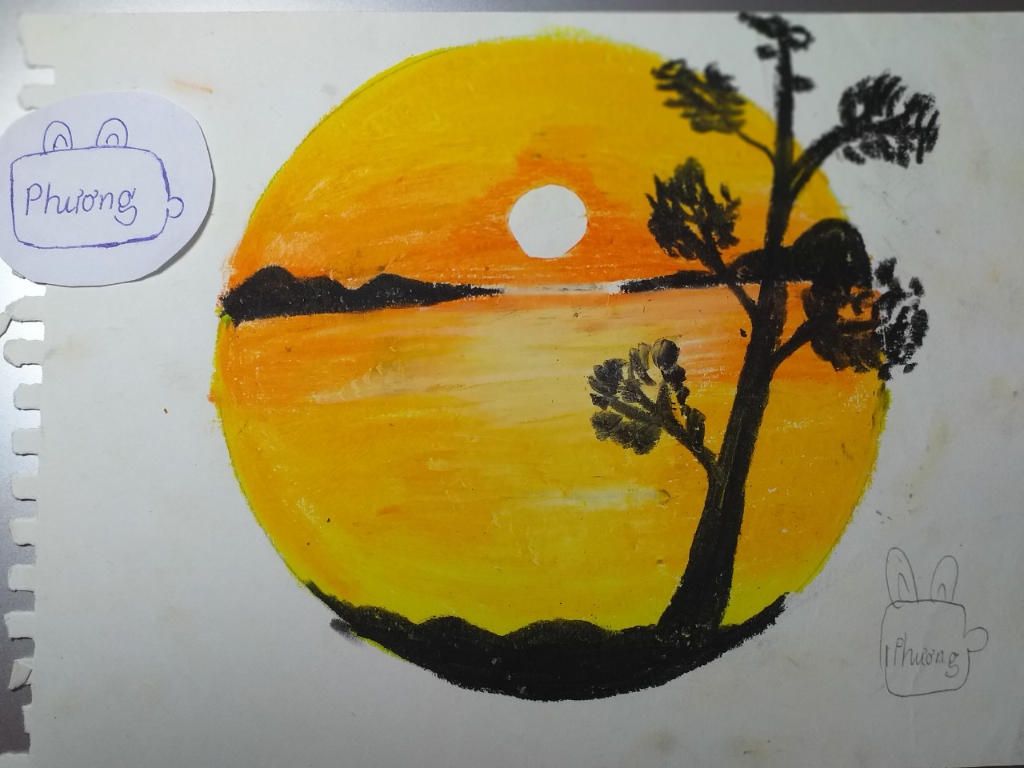 Cách Vẽ Tranh Phong Cảnh Hoàng Hôn Trên Biển Bằng Màu Sáp Dầu how to draw sunset with oil pastel YouTube