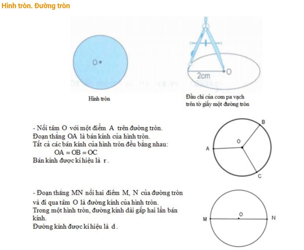 1. Tính chu vi hình tròn có : a) Bán kính r=2,25dm b)Đường kính d ...