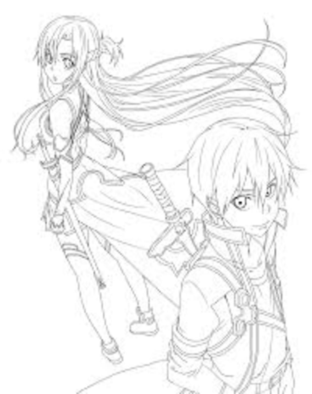 Vẽ cặp đôi Kirito và Asuna nha Tô màu nữa nha các bạn câu hỏi 969520   hoidap247com