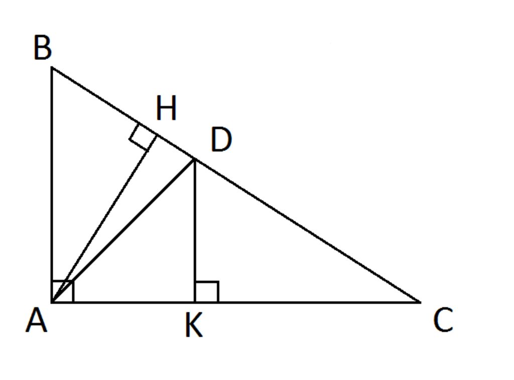 Bài toán cho tam giác ABC vuông tại A đường cao AH và cách giải chi tiết