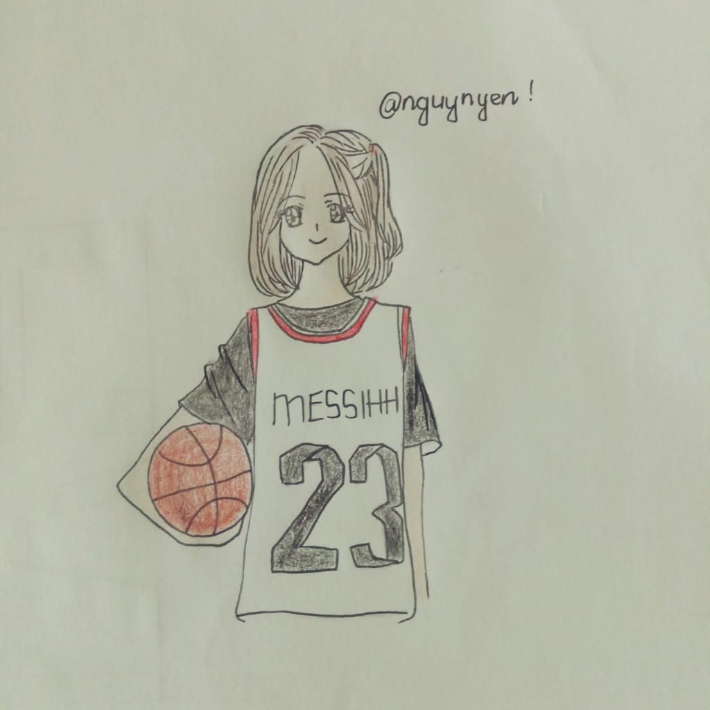 vẽ anime nữ chơi bóng rổ câu hỏi 1875253 