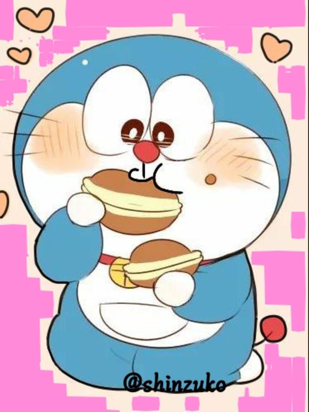 Doraemon ăn bánh rán vi khuẩn