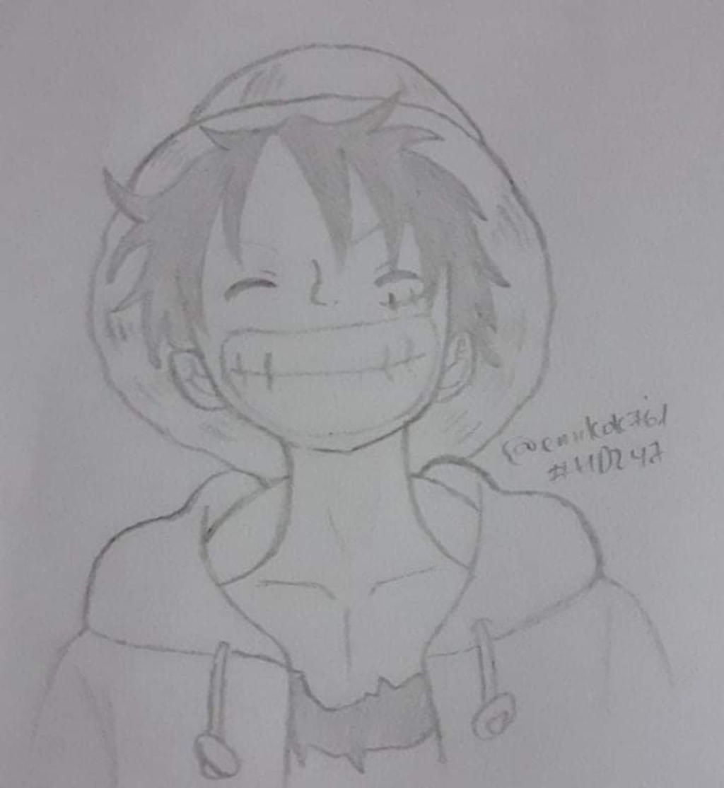 Tự tay vẽ Luffy One Piece cực đơn giản  Kênh Sinh Viên
