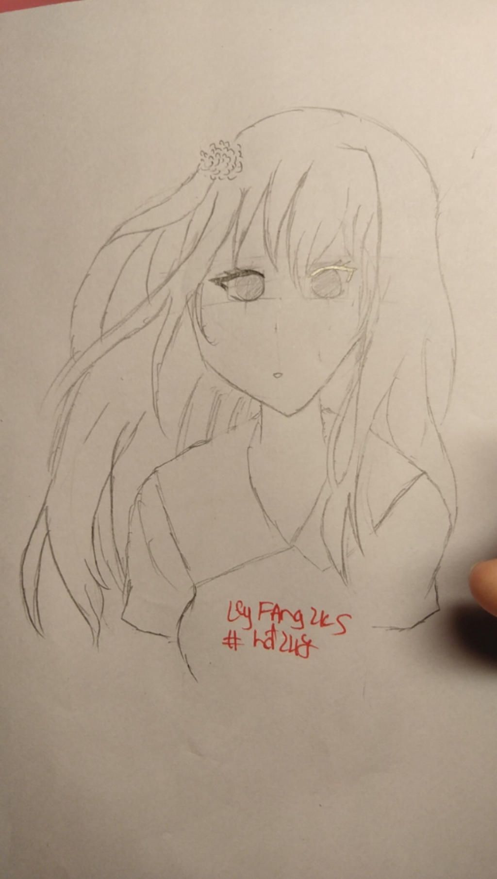 vẽ anime nữ bằng bút chì đẹp mà dễ câu hỏi 2112754 
