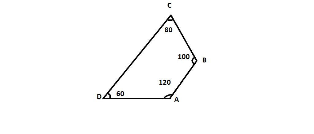 Cho hình tứ giác ABCD như hình vẽ