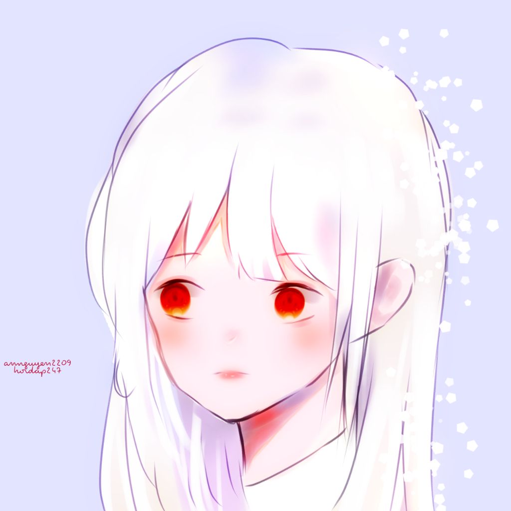 Hình ảnh Anime Girl tóc trắng đẹp nhất