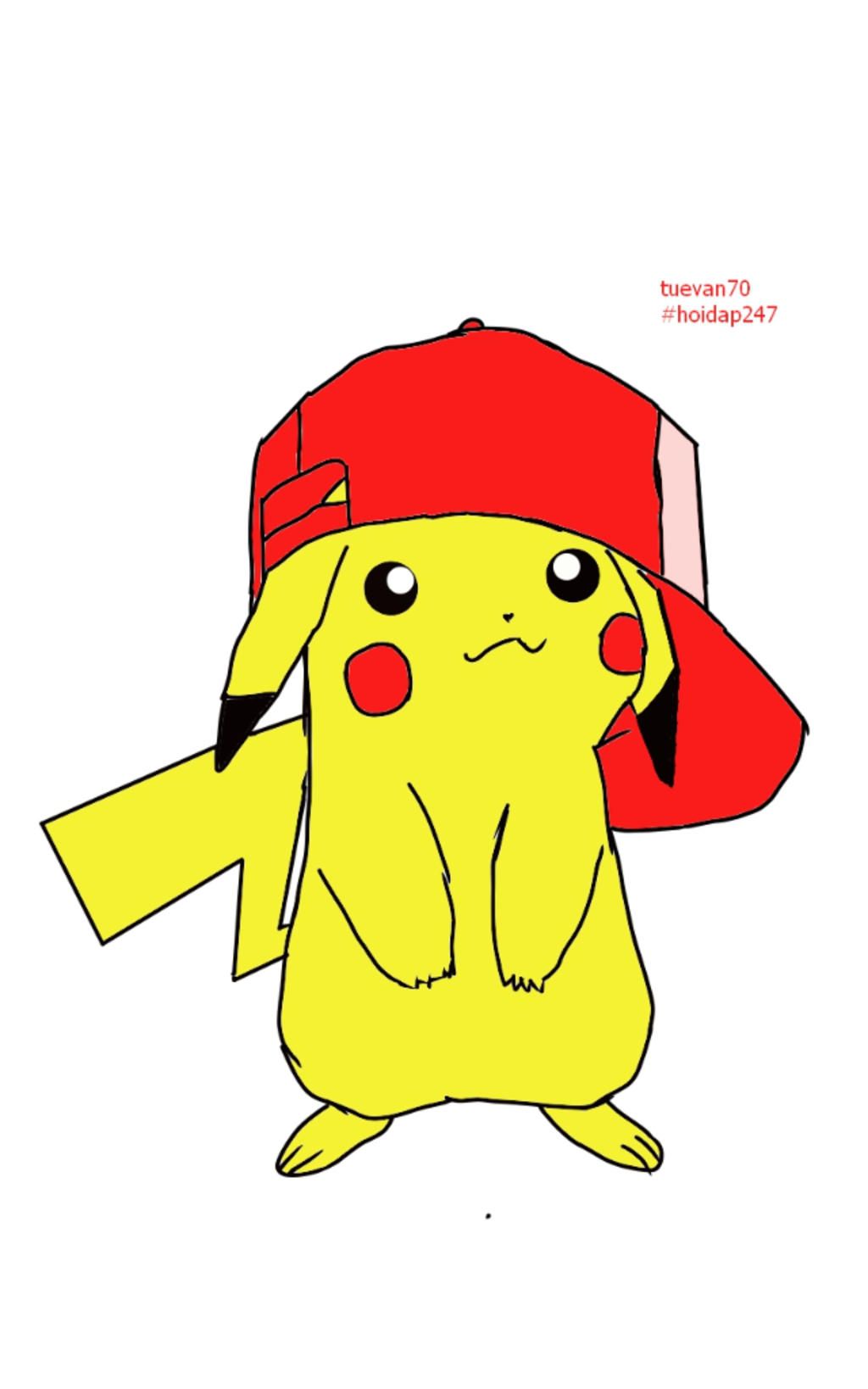 Vẽ Pikachu Đội Mũ Satoshi Nhưng Lần Này Tô Màu Đầy Đủ Nhá Ảnh Minh Họa :  Câu Hỏi 2295691 - Hoidap247.Com