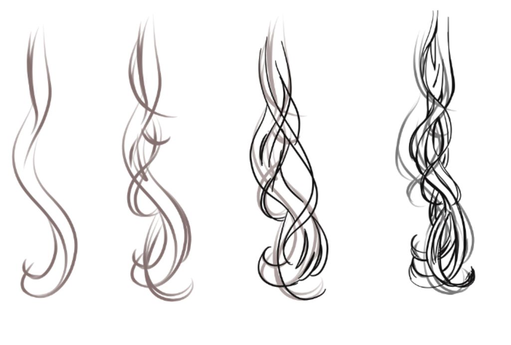 Cách vẽ tóc xoăn - 3 dạng tóc xoăn | Vẽ Từng Nét Nhỏ