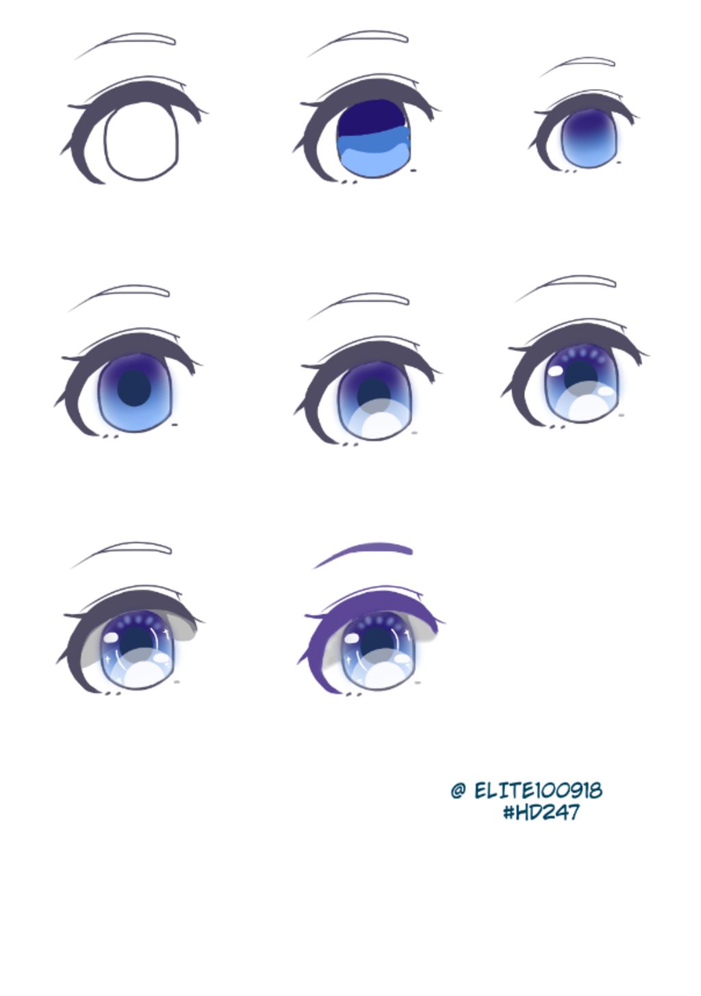 Cách vẽ mắt Anime nhân vật Nam đơn giản nhất - StudyTiengAnh.vn - THCS  Giảng Võ
