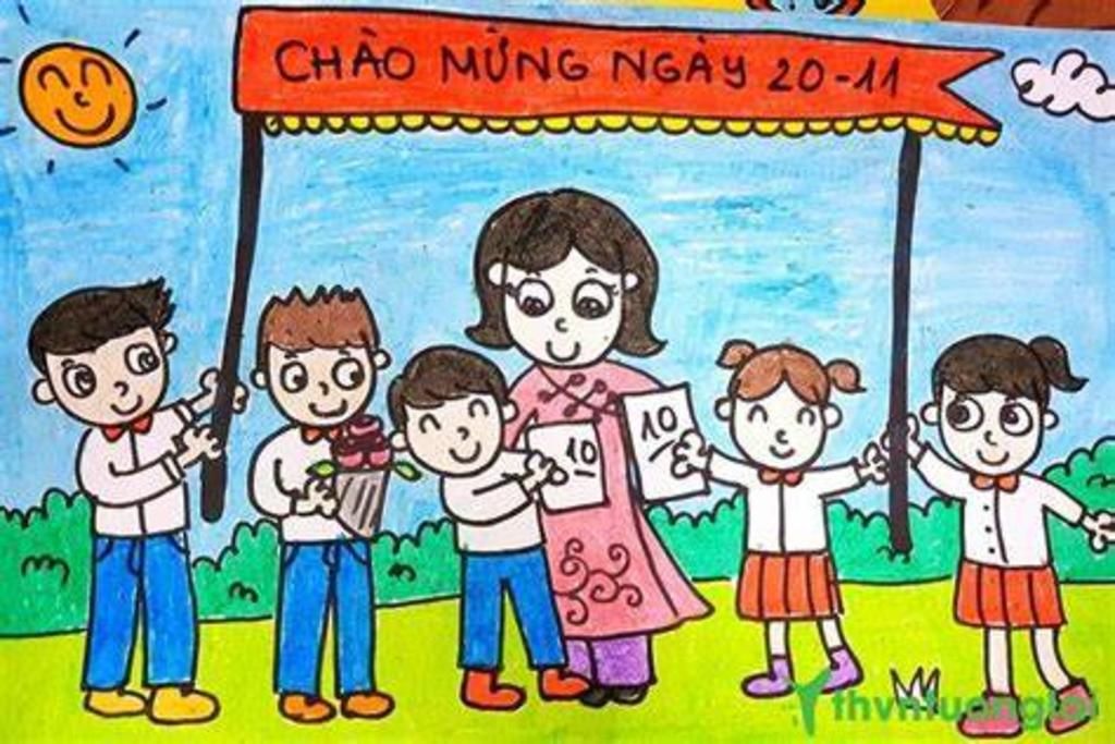 Vẽ Tranh 20-11 Ngày Nhà Giáo Việt Nam Đơn Giản, Đẹp Nhất
