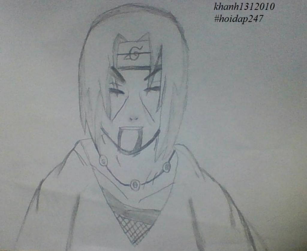 How to Draw Itachi Uchiha - Naruto - Bilibili